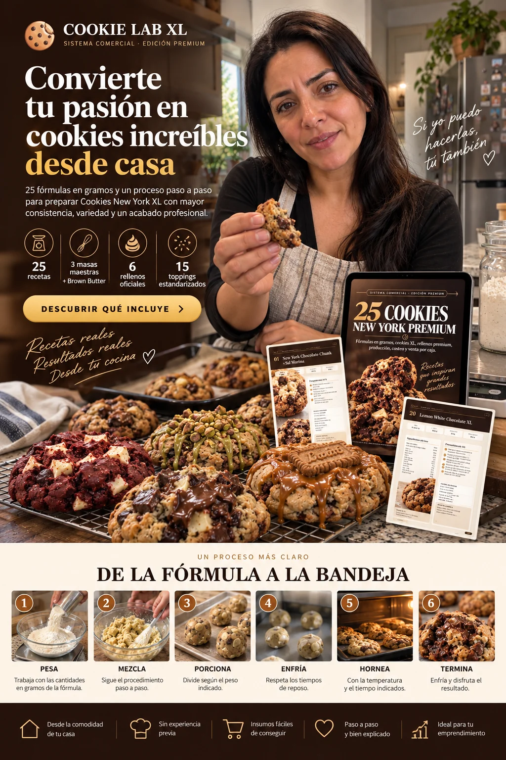 Cookie Lab XL: preparación de Cookies New York XL desde casa