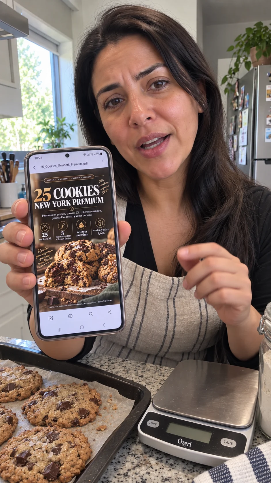 Producto digital 25 Cookies New York Premium visto desde el teléfono